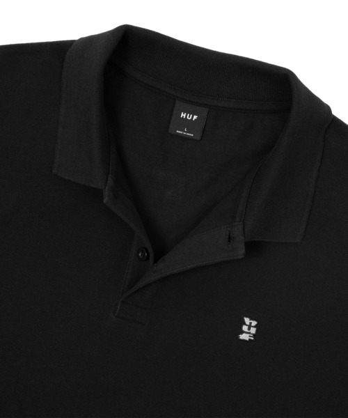 HUF 半袖　Tシャツ ポロシャツ　ブラック　黒　M 新品未使用 MEGABLAST POLO TOP / HUF ポロシャツ 半袖ポロ（ポロシャツ