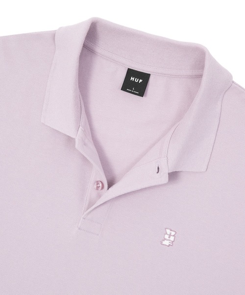 HUF(ハフ)の「MEGABLAST POLO TOP(ポロシャツ・メンズ・ブラック/ナチュラル/ライトパープル・S/M/L/XL/XXL)」の21枚目の写真