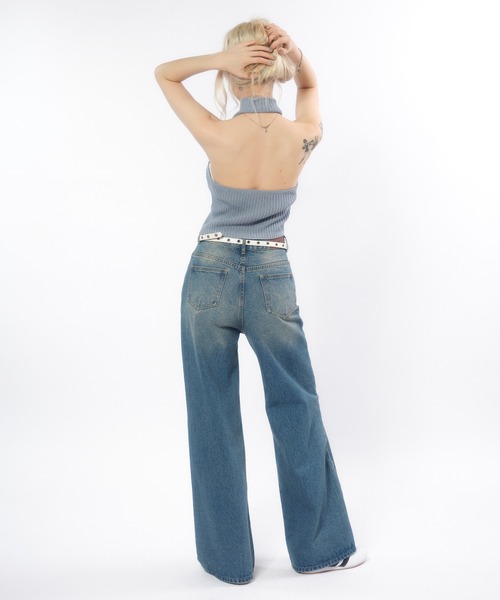 ACLENT（アクレント）の「H/Wセミフレアデニムパンツ（デニムパンツ