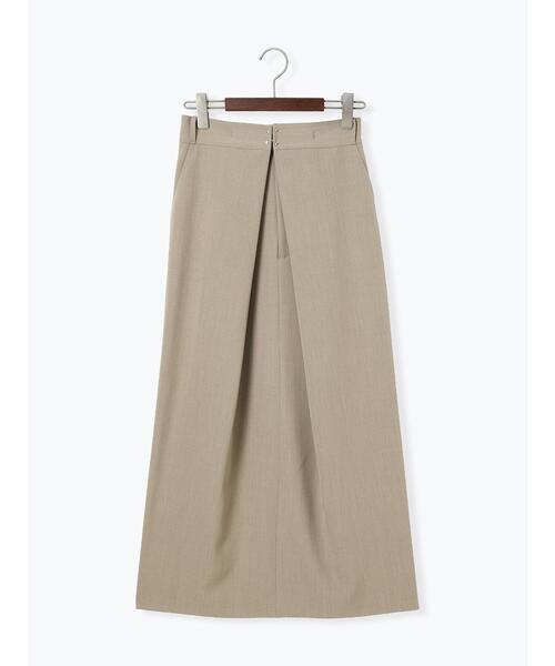 Te chichi(テチチ)の「麻調フロントホックタックナロースカート(セットアップ可)(スカート・レディース・ブラック/モカ・F)」の13枚目の写真