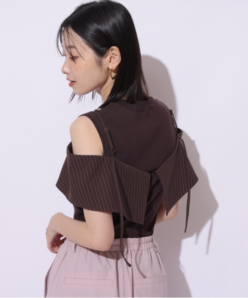 新品 未使用 マイストラーダ ビックカラードッキングニット ビックカラードッキングニット（ニット/セーター）｜Mystrada