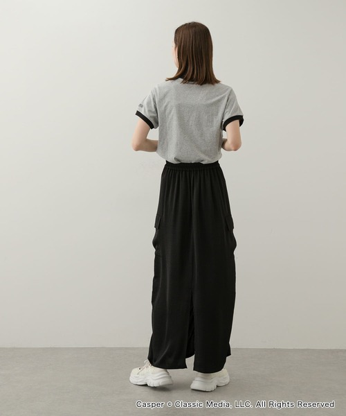 SENSE OF PLACE by URBAN RESEARCH（センスオブプレイスバイアーバンリサーチ）の「『別注』Casper×SENSE OF PLACE/リンガーTシャツ（Tシャツ/カットソー・レディース・オフホワイト/グレー/レッド・ONE）」の15枚目の写真