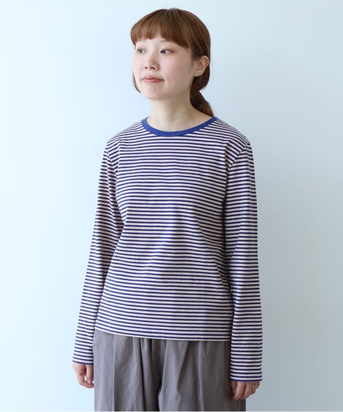 bulle de savon(ビュルデサボン)の「△vintage border Tシャツ(Tシャツ/カットソー・レディース・ホワイト/ピンク/オレンジ・FREE)」の16枚目の写真