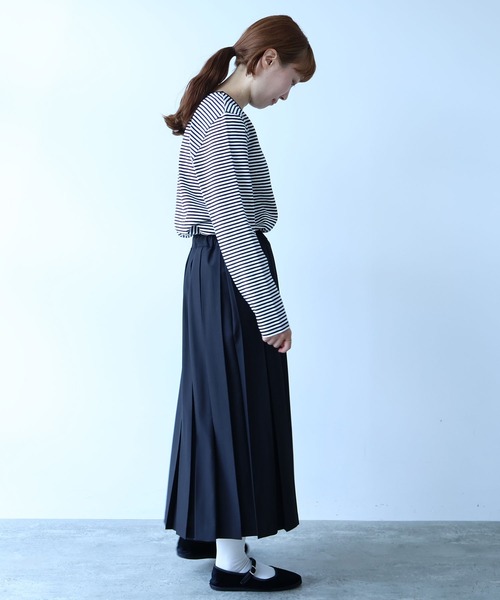 bulle de savon(ビュルデサボン)の「△vintage border Tシャツ(Tシャツ/カットソー・レディース・ホワイト/ピンク/オレンジ・FREE)」の9枚目の写真