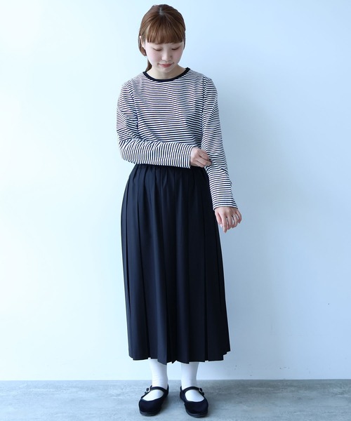 bulle de savon(ビュルデサボン)の「△vintage border Tシャツ(Tシャツ/カットソー・レディース・ホワイト/ピンク/オレンジ・FREE)」の10枚目の写真