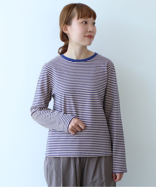 vintage border Tシャツ（Tシャツ/カットソー）｜bulle de savon