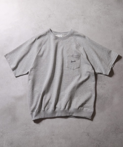 FIRM COTTON RAGLAN SHORT SLEEVE POCKET SWEATSHIRT / ファーム