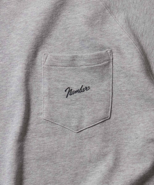 FIRM COTTON RAGLAN SHORT SLEEVE POCKET SWEATSHIRT / ファーム