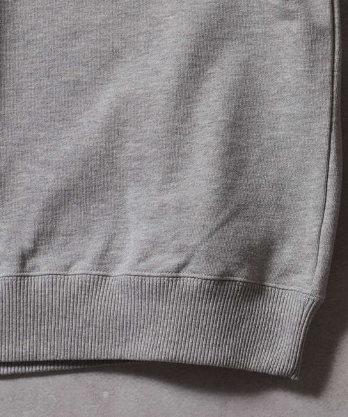 naptime刺繍グレーラグランスリーブトレーナー naptime刺繍グレーラグランスリーブトレーナー