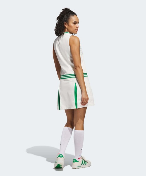 adidas Originals 3ライン ロゴ ノースリーブ ワンピース/関税込 adidas ワンピース GO-TO ツイストニット ノースリーブ