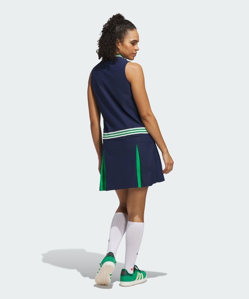 正規通販 オリジナルスゴルフ ワンピース【adidas ノースリーブ Vネック レディースウェア