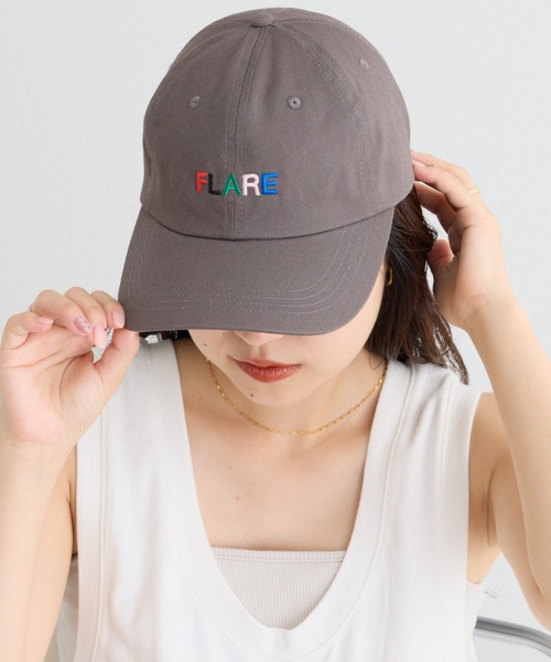 CIAOPANIC TYPY(チャオパニックティピー)の「アソート柄刺繍CAP(キャップ・レディース・チャコールグレー/ブラウン/ピンク/アイボリー・ONE SIZE)」の2枚目の写真