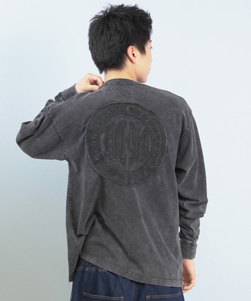 DC（ディーシー）の「DC/ディーシー ロンT/長袖Tシャツ バックデザイン DLT254044（Tシャツ/カットソー・メンズ・ブラック系その他/ブラック系その他2・XL/L/M）」の2枚目の写真