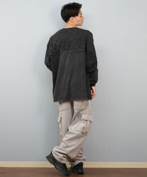 DC（ディーシー）の「DC/ディーシー ロンT/長袖Tシャツ バックデザイン DLT254044（Tシャツ/カットソー・メンズ・ブラック系その他/ブラック系その他2・XL/L/M）」の7枚目の写真