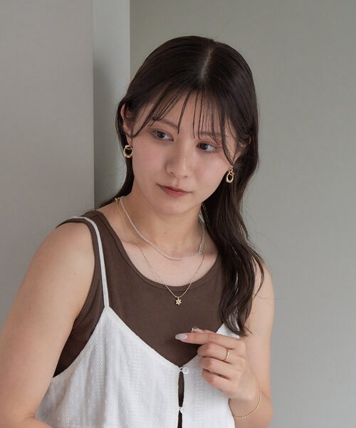 DISCOAT（ディスコート）の「【GOLDY】ビーズフラワーチャームSETネックレス（ネックレス・レディース・クリア/ブルー/グリーン/ブラック・FREE）」の8枚目の写真