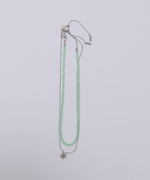 DISCOAT（ディスコート）の「【GOLDY】ビーズフラワーチャームSETネックレス（ネックレス・レディース・クリア/ブルー/グリーン/ブラック・FREE）」の17枚目の写真