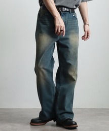 Art re A select（アトリエセレクト）の「STUDS FLARE PANTS（デニムパンツ）」