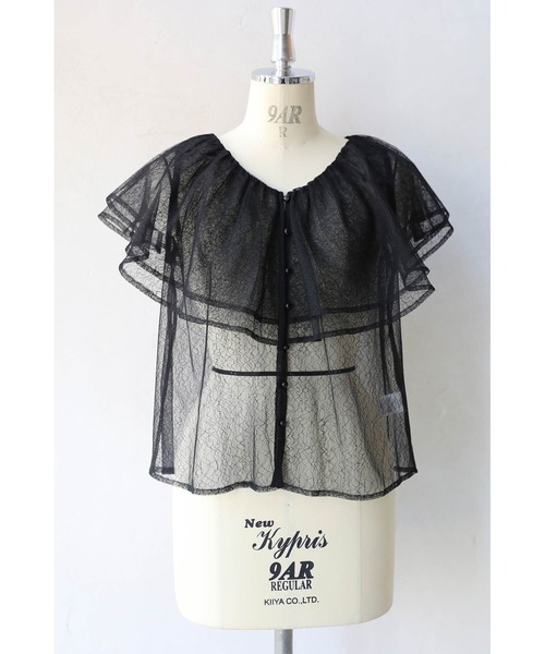 cawaii(カワイイ)の「(手持ち服に)重ねて華やぐ 大人のヴェールブラウス(シャツ/ブラウス・レディース・ホワイト/ブラック・FREE)」の5枚目の写真
