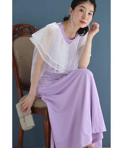 ブラウス シャツ （手持ち服に）重ねて華やぐ 大人のヴェールブラウス レディース 手持ち服に）重ねて華やぐ 大人のヴェールブラウス（シャツ