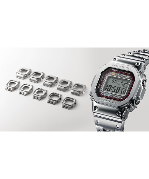 G-SHOCK(ジーショック)の「フルメタル / スマートフォンリンク&電波ソーラー / GMW-B5000D-1CJF(デジタル腕時計・メンズ・ブラック×シルバー・FREE)」の19枚目の写真