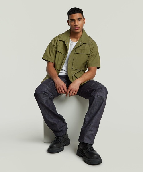 G-STAR(ジースター)の「5620 3D REGULAR JEANS/立体裁断レギュラーストレートジーンズ/バイカーデニムパンツ(デニムパンツ・メンズ・ダークインディゴブルー・28/30/30/30/31/30/33/30/32/30/29/30/36/30/34/30)」の4枚目の写真