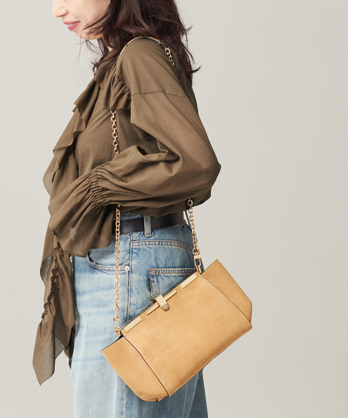 journal standard L'essage（ジャーナルスタンダードレサージュ）の「80ボイルフリルシャツ（シャツ/ブラウス・レディース・ブラック/カーキ・FREE）」の15枚目の写真