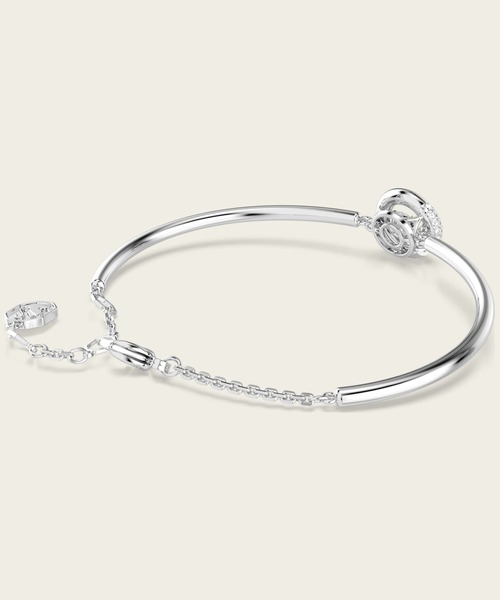 SWAROVSKI（スワロフスキー）の「【公式】【スワロフスキー】Dextera バングル ラウンドカット, ホワイト, ロジウム・プレーティング（ブレスレット・レディース・ホワイト・M）」の6枚目の写真