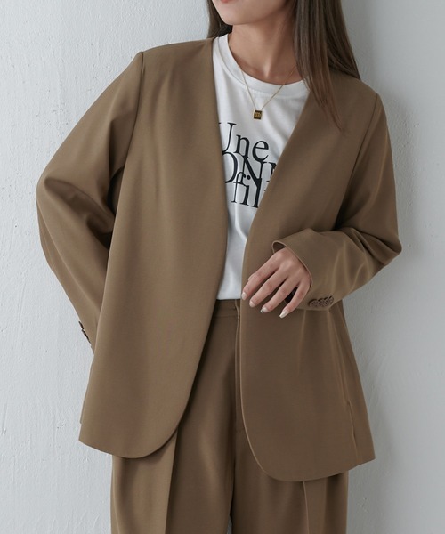 Lui'sのオリジナルファブリックウール混 オーバージャケット&バルーンパンツ Lui's StylingBook｜Lui's