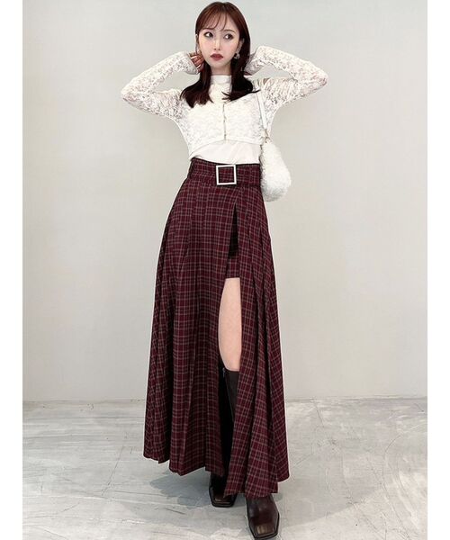 RESEXXY（リゼクシー）の「レースアンサンブルカットトップス（Tシャツ/カットソー・レディース・ブラック/アイボリー・FREE）」の14枚目の写真