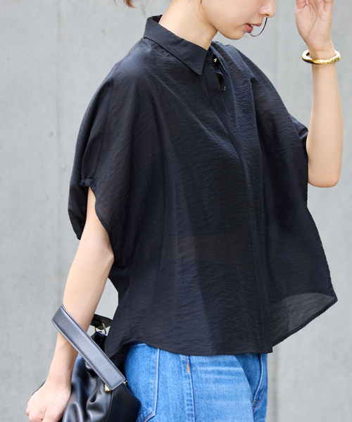 追加》リネン混 襟付きブラウス（シャツ/ブラウス）｜IENA（イエナ）の