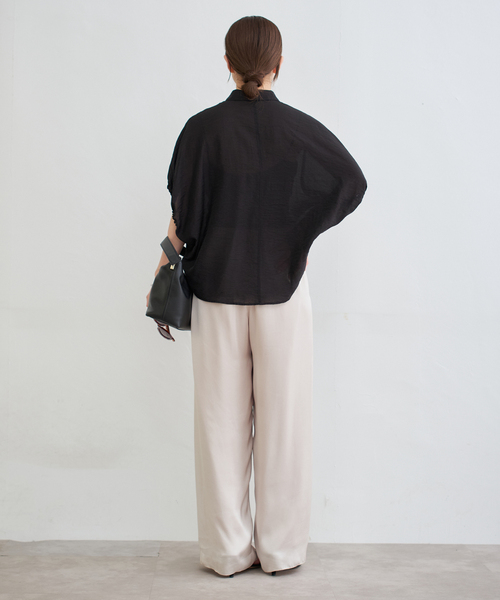 【新品未使用】IENA （イエナ） リネン混 襟付きブラウス リネン混 襟付きブラウス | イエナ(IENA) | マルイウェブチャネル