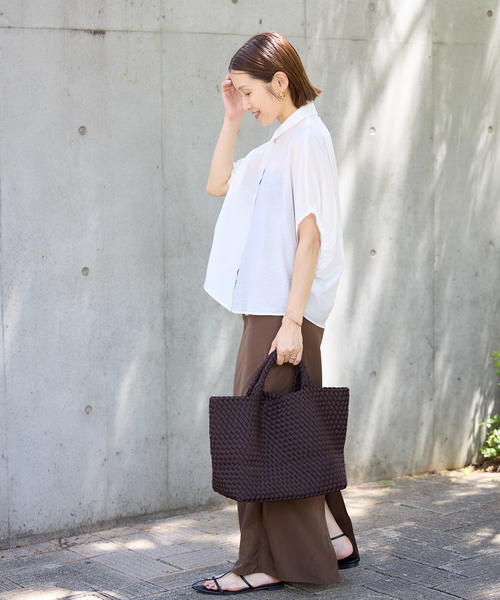 追加》リネン混 襟付きブラウス（シャツ/ブラウス）｜IENA（イエナ）の