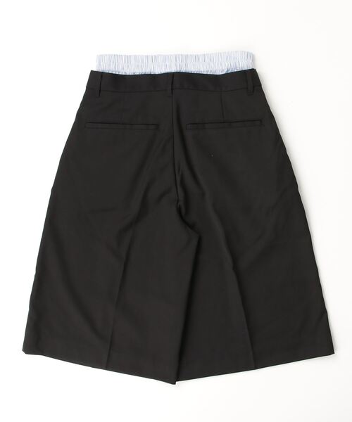 camphor wood レイヤードトランクスワイドスラックスショーツ Mサイズ layered boxers wide slacks shorts / レイヤードトランクス