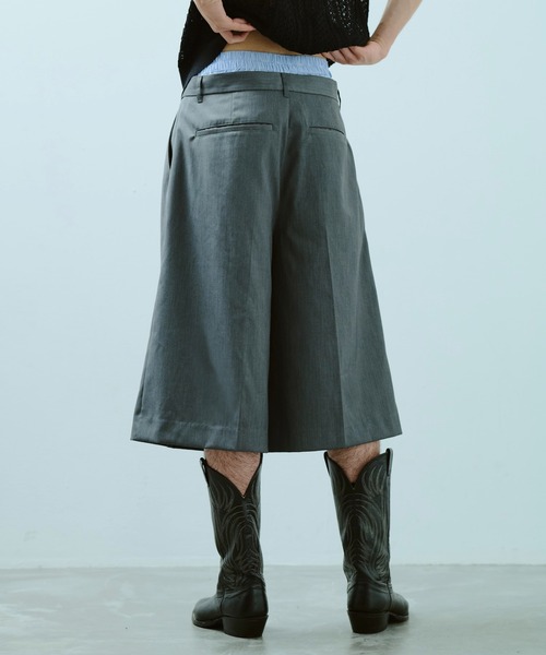 camphor wood レイヤードトランクスワイドスラックスショーツ Mサイズ Camphor wood（カンファーウッド）の「layered boxers wide