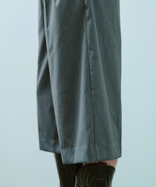 camphor wood レイヤードトランクスワイドスラックスショーツ Mサイズ layered boxers wide slacks shorts / レイヤードトランクス