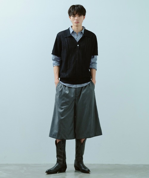 Camphor wood スラックス 2tuck wide baggy slacks / 2タック