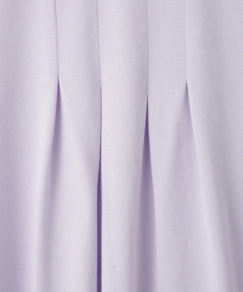 ROPE' PICNIC（ロペピクニック）の「【KIDS/キッズ】【接触冷感・吸水速乾】ノースリーブフロントタックワンピース（ワンピース・キッズ・ダークラベンダー/ブラック・S/L/M）」の8枚目の写真