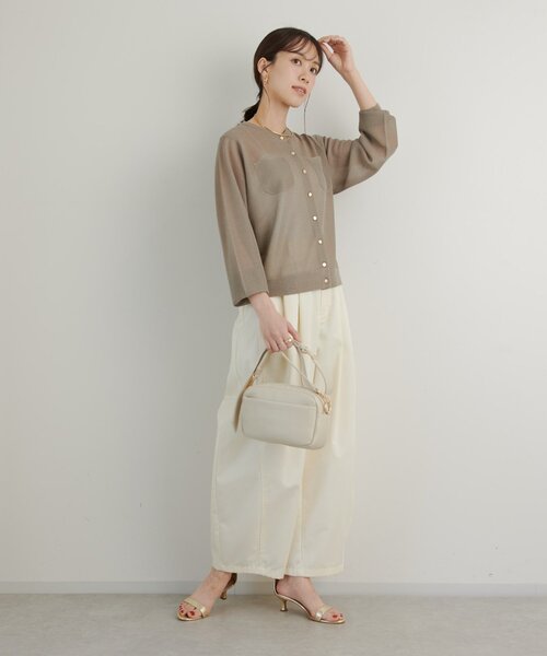 cache cache(カシュ カシュ)の「【cache cache(カシュカシュ)】2ショルダー付ボックスバッグ(ショルダーバッグ・レディース・アイボリー/ブラック・FREE)」の18枚目の写真
