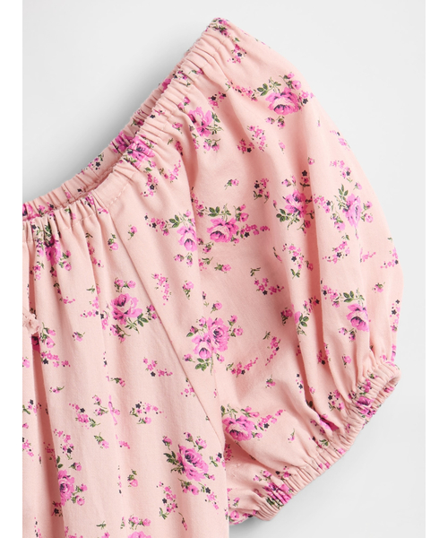 GAP（ギャップ）の「パフスリーブ ティアードワンピース (キッズ)（ワンピース・キッズ・ピンク・110cm/130cm/140cm/160cm/150cm/120cm）」の4枚目の写真