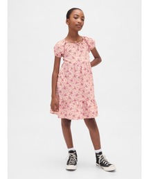 GAP（ギャップ）の「パフスリーブ ティアードワンピース (キッズ)（ワンピース・キッズ）」