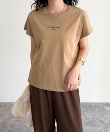 fredy emue | 袖折り返しちびロゴTシャツ(Tシャツ/カットソー)
