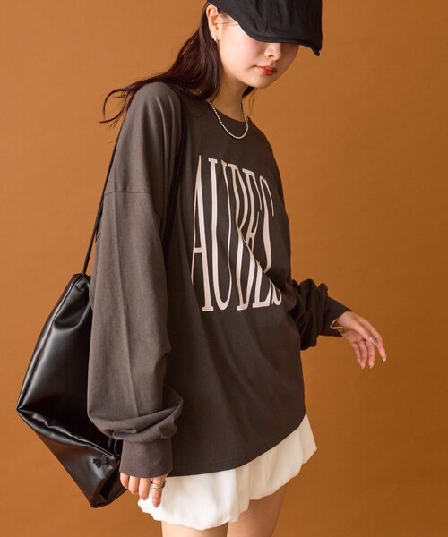 BIGロゴロングTシャツ（Tシャツ/カットソー）｜mystic