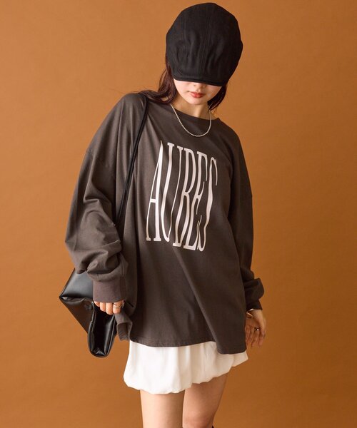 BIGロゴT セール】【4色展開◎】BIGロゴロングTシャツ（Tシャツ/カットソー