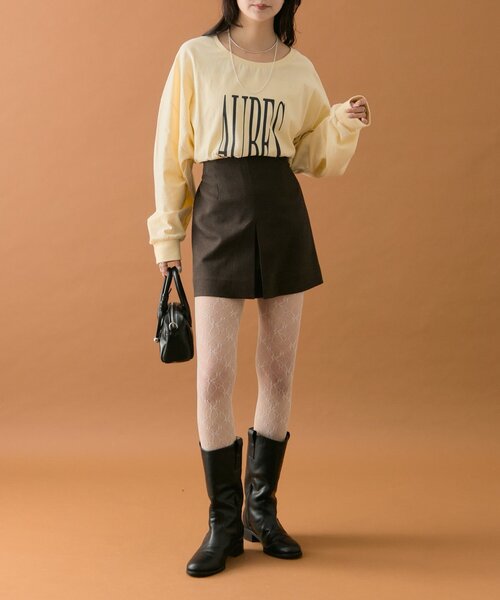 mystic（ミスティック）の「≪1.15(THU)～1.18(SUN)限定価格≫【４色展開◎】BIGロゴロングTシャツ（Tシャツ/カットソー・レディース・オフホワイト/チャコールグレー/ピンク/イエロー・FREE）」の19枚目の写真