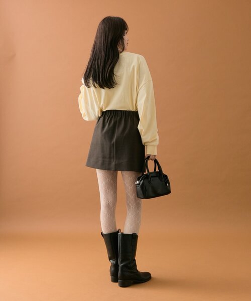 mystic（ミスティック）の「≪1.15(THU)～1.18(SUN)限定価格≫【４色展開◎】BIGロゴロングTシャツ（Tシャツ/カットソー・レディース・オフホワイト/チャコールグレー/ピンク/イエロー・FREE）」の17枚目の写真