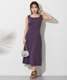 Nissen glamor（ニッセングラマー）の「【大きい胸専用】ノースリーブAラインカットソーワンピース（ポケット付）（ワンピース・レディース）」