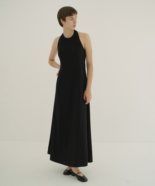 CLANE(クラネ)の「HALTER LONG ONEPIECE(ワンピース・レディース・ブラック/オレンジ・0/2/1)」の16枚目の写真