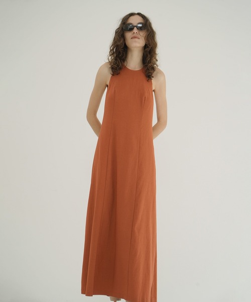 CLANE(クラネ)の「HALTER LONG ONEPIECE(ワンピース・レディース・ブラック/オレンジ・0/2/1)」の17枚目の写真