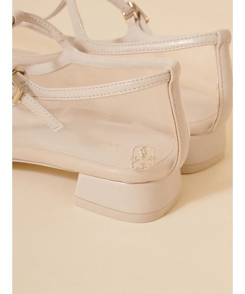 SNIDEL(スナイデル)の「シアーローヒールパンプス(パンプス・レディース・ホワイト/ブラック・S)」の7枚目の写真