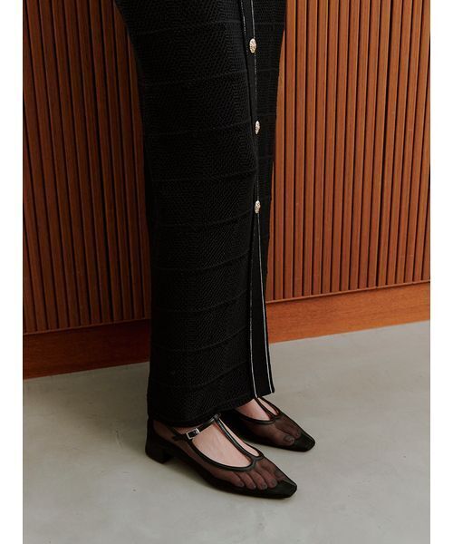 SNIDEL(スナイデル)の「シアーローヒールパンプス(パンプス・レディース・ホワイト/ブラック・S)」の13枚目の写真